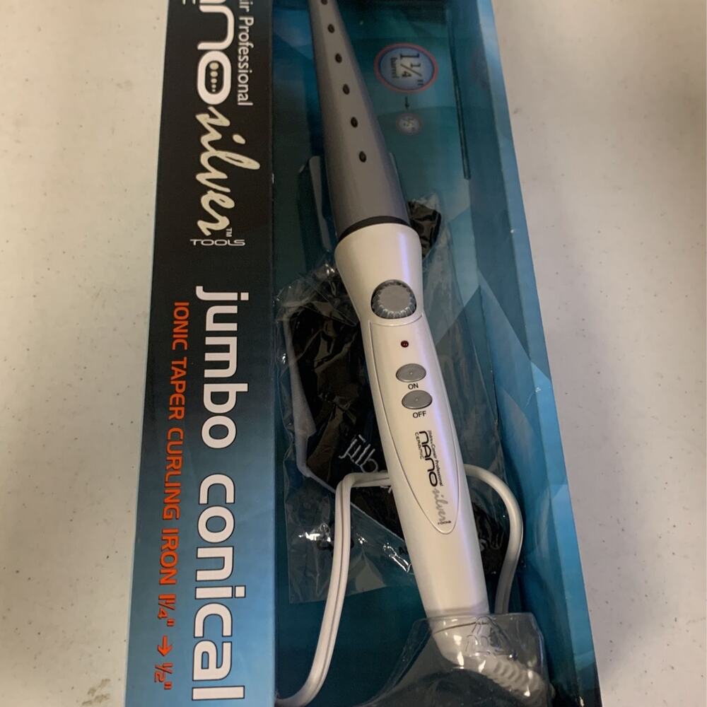 Conair Pro Nano Silver Ceramic Tools 1 1/4 - 1 1/2 Inch Jumbo Conical Ir… - Picture 5 of 6